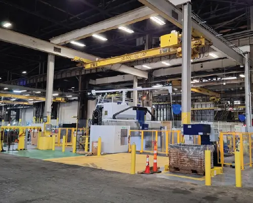Industrial CNC Machine Installation with Interlocked Machine Guarding System Project Profile